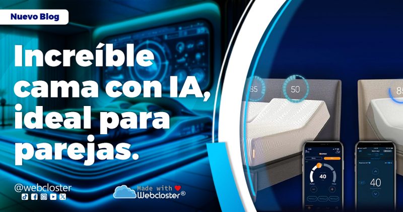 Increíble cama con IA, ideal para parejas.
