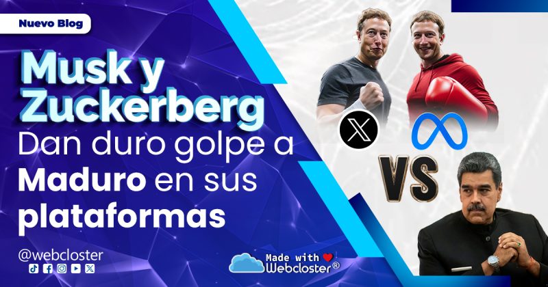Musk y Zuckerberg dan duro golpe a Maduro en sus plataformas